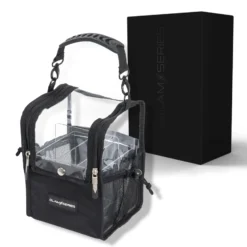 GlamSeries GlamSetter S Kosmetiktasche 175 x 165 x 230 mm, transparenter Make up Organizer mit flexiblen Trageoptionen
