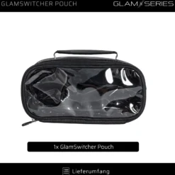 GlamSeries GlamSwitcher Pouch Taschen Inlay 270 x 130 x 110 mm, PVC-beschichtete Make Up Tasche mit transparentem Deckel