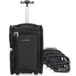 GlamSeries GlamSwitcher Trolley & Rucksack in einem, Kosmetikkoffer mit 5x Pouches, Make-Up Artist Koffer mit Hitzeschutzfach, Organizer für Visagisten, Friseure