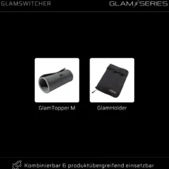 GlamSeries GlamSwitcher Trolley & Rucksack in einem, Kosmetikkoffer mit 5x Pouches, Make-Up Artist Koffer mit Hitzeschutzfach, Organizer für Visagisten, Friseure