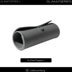 GlamSeries GlamTopper L hitzebeständige Silikonmatte 30 x 55 x 0,5 cm für Make up und Hot Tools wie Glätteisen