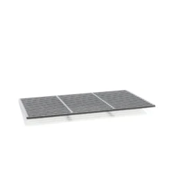 Gusseisen Grillrost eckig 60 x 40 cm massiv für Holzkohlegrill Gasgrill