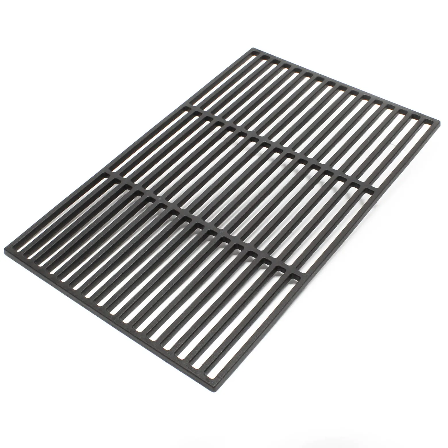 Gusseisen Grillrost eckig 54 x 34 cm massiv für Holzkohlegrill Gasgrill