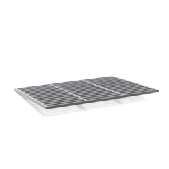 Gusseisen Grillrost eckig 45 x 35 cm massiv für Holzkohlegrill Gasgrill