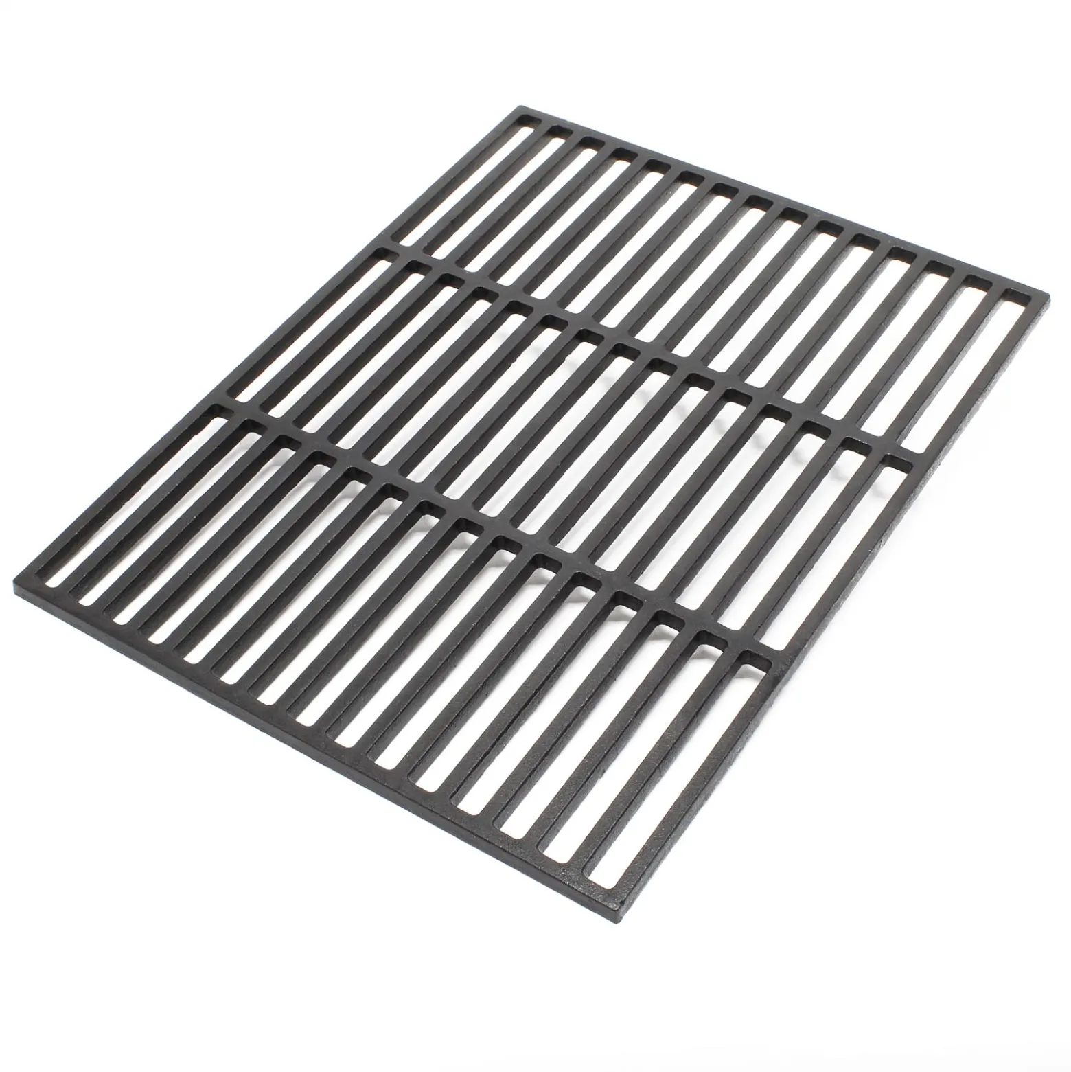 Gusseisen Grillrost eckig 45 x 35 cm massiv für Holzkohlegrill Gasgrill