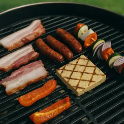 Gusseisen Grillrost rund Ø 45 cm massiv Kugelgrill und Rundgrill