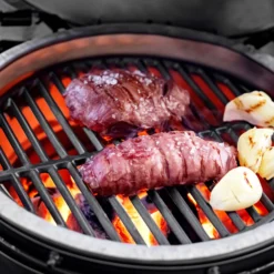 Gusseisen Grillrost rund 54,5 cm massiv für Kugelgrill und Rundgrill