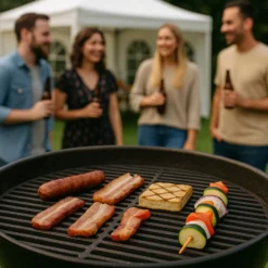 Gusseisen Grillrost rund 54,5 cm massiv für Kugelgrill und Rundgrill
