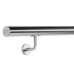 Handlaufset Wandhalter Handlauf 150cm Halter Treppe Haltegriff Edelstahl V2A