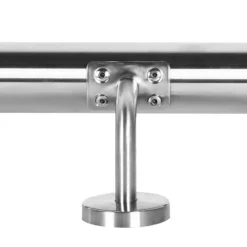 Handlaufset Wandhalter Handlauf 100cm Halter Treppe Haltegriff Edelstahl V2A