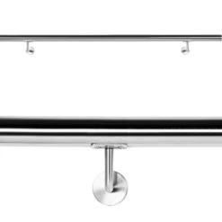 Handlaufset Wandhalter Handlauf 130cm Halter Treppe Haltegriff Edelstahl V2A
