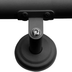 Handlauf Treppe 190cm, Handlaufset Edelstahl, Haltegriff Treppe, Wandhalter, Schwarz