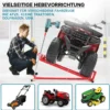 Hebevorrichtung Aufsitzmäher bis 400 kg inkl. Adapter, Heber für Rasentraktor bis 35° Neigung