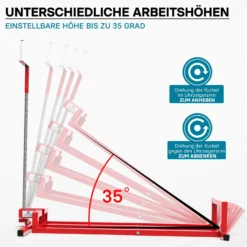 Hebevorrichtung Aufsitzmäher-, Rasentraktor-Heber 115x50x20cm max. 250kg stufenlos verstellbar