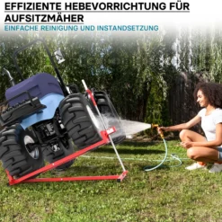 Hebevorrichtung Aufsitzmäher-, Rasentraktor-Heber 115x50x20cm max. 250kg stufenlos verstellbar