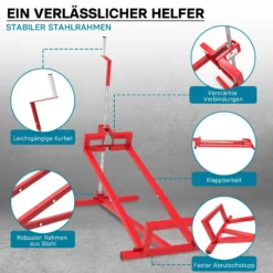 Hebevorrichtung Aufsitzmäher-, Rasentraktor-Heber 115x50x20cm max. 250kg stufenlos verstellbar