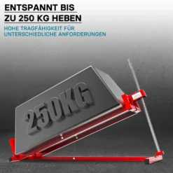Hebevorrichtung Aufsitzmäher bis 250 kg inkl. Adapter, Heber für Rasentraktor bis 35° Neigung