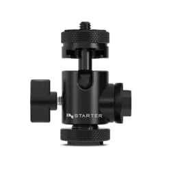 Instarter FlexMount Head Plus Kugelkopf 3-in-1 mit 2x Blitzschuh, Stativkopf für 1/4