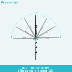 Instarter LED Ringlicht mit Stativ, Ringleuchte 180° schwenkbar, Videoleuchte 60 W mit Bi-Color, flexible Kamera Beleuchtung dimmbar
