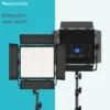 Instarter LED Videoleuchte 60 W, Videolicht mit 360° RGB-Spektrum, Studioleuchte mit App-Steuerung, Video-Beleuchtung Bi-Color, vielseitiges Kamera Zubehör