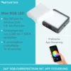 Instarter Mini LED Videoleuchte, magnetische Studioleuchte Magsafe-kompatibel, Kamera Beleuchtung 360° RGB, dimmbares Videolicht