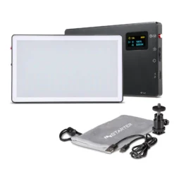 Instarter Spectar LED Videoleuchte, Kamera Beleuchtung mit Bi-Color im Pocket-Format, 9 W Videolicht mit Diffusor, Studiolicht mit Powerbank-Funktion
