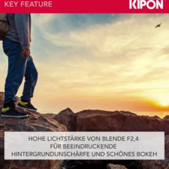 Kipon Iberit 24 mm F2,4 Objektiv für Sony E, Kameraobjektiv für spiegellose Systemkameras, Vollformat, APS-C-Sensoren, hohe Lichtstärke, perfektes Kamerazubehör