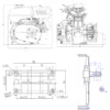 LIFAN 168 Benzinmotor 4,8 kW 6,5 PS 196 ccm mit Ölbadkupplung und Reduktionsgetriebe 2:1 Kartmotor
