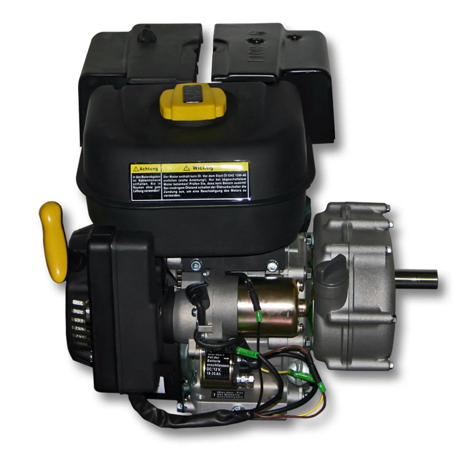 LIFAN 168 Benzinmotor 4,8 kW 6,5 PS 196 ccm mit Ölbadkupplung Reduktionsgetriebe 2:1 E-Starter