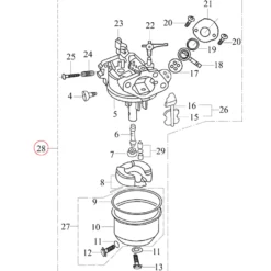 LIFAN Ersatzteil für 6,5 PS Benzinmotor Vergaser, leistungsstarker 4-Takt Motor, Benzin Motor Hubraum 196 ccm E10 kompatibel