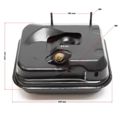 LIFAN Ersatzteil für 6,5 PS Benzinmotor Benzintank schwarz 3,6 l, leistungsstarker 4-Takt Motor, Benzin Motor Hubraum 196 ccm E10 kompatibel