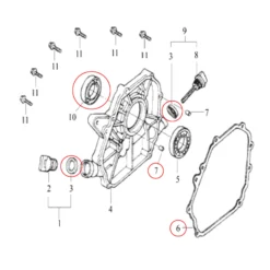 LIFAN Ersatzteil für 6,5 PS Benzinmotor Dichtungssatz, leistungsstarker 4-Takt Motor, Benzin Motor Hubraum 196 ccm E10 kompatibel