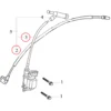 LIFAN Ersatzteil für 9-15 PS Benzinmotor Zündspule mit Zündkabel und Stecker, leistungsstarker 4-Takt Motor, Benzin Motor luftgekühlt E10 kompatibel