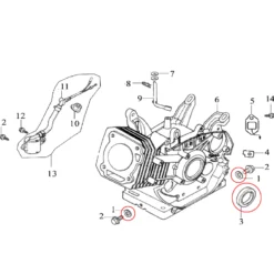 LIFAN Ersatzteil für 15 PS Benzinmotor Dichtungssatz, Ersatzteil für 12 kW Benzin Motor, Go Kart Motor E10 kompatibel