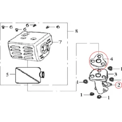 LIFAN Ersatzteil für 15 PS Benzinmotor Dichtungssatz, Ersatzteil für 12 kW Benzin Motor, Go Kart Motor E10 kompatibel