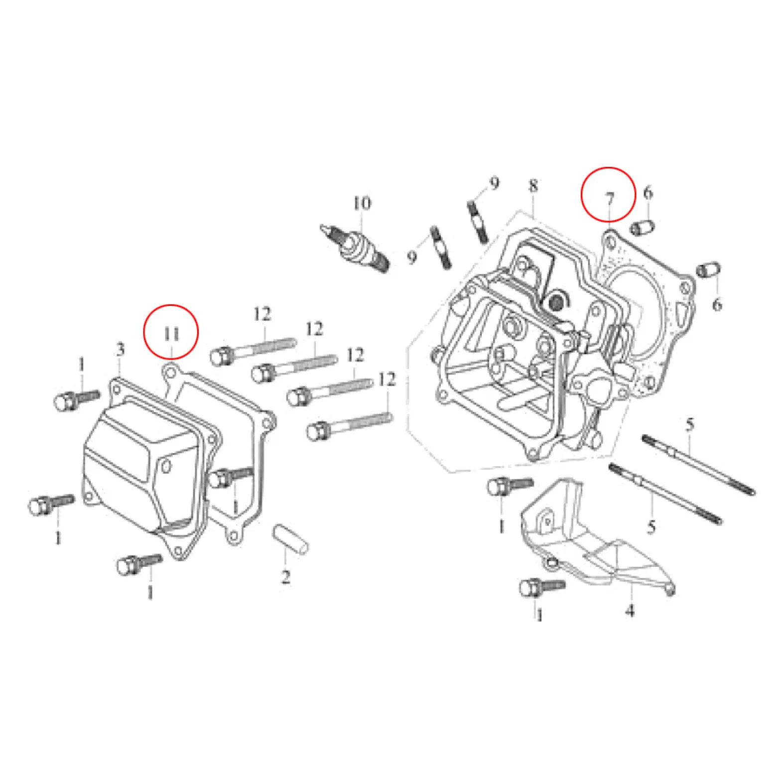 LIFAN Ersatzteil für 6,5 PS Benzinmotor Dichtungssatz, leistungsstarker 4-Takt Motor, Benzin Motor Hubraum 196 ccm E10 kompatibel