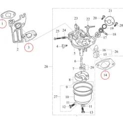 LIFAN Ersatzteil für 6,5 PS Benzinmotor Dichtungssatz, leistungsstarker 4-Takt Motor, Benzin Motor Hubraum 196 ccm E10 kompatibel
