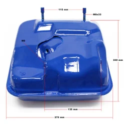 LIFAN Ersatzteil für 13 PS Benzinmotor Benzintank blau 6,5 l, 4,8 Kw Benzin Motor, Go Kart Motor E10 kompatibel
