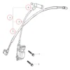 LIFAN Ersatzteil für 2,45 PS Benzinmotor Zündspule, leistungsstarker 4-Takt Motor, Benzin Motor 1,3 l Kraftstofftank, Go Kart Motor mit Handstart