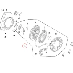 LIFAN Ersatzteil für 2,45 PS Benzinmotor Handstarter, leistungsstarker 4-Takt Motor, Benzin Motor 1,3 l Kraftstofftank, Go Kart Motor mit Handstart