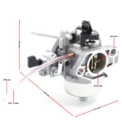 LIFAN Ersatzteil für 12,9 PS Benzinmotor Vergaser, leistungsstarker 4-Takt Motor, Benzin Motor 1-Zylinder, Go-Kart Motor mit Seilzugstarter