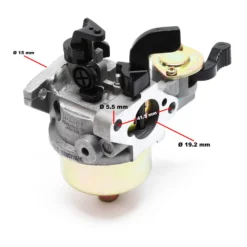 LIFAN Ersatzteil für 2,45 PS Benzinmotor Vergaser, leistungsstarker 4-Takt Motor, Benzin Motor 1,3 l Kraftstofftank, Go Kart Motor mit Handstart