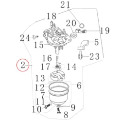 LIFAN Ersatzteil für 2,45 PS Benzinmotor Vergaser, leistungsstarker 4-Takt Motor, Benzin Motor 1,3 l Kraftstofftank, Go Kart Motor mit Handstart