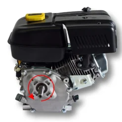 LIFAN 168 Handstart Benzinmotor mit 6,5 PS Einzylinder für Kleinmaschinen & Karts, luftgekühlter 4-Takt Motor mit 19,05 mm Kurbelwelle, OHV-Ventilsteuerung & 196 cc Hubraum