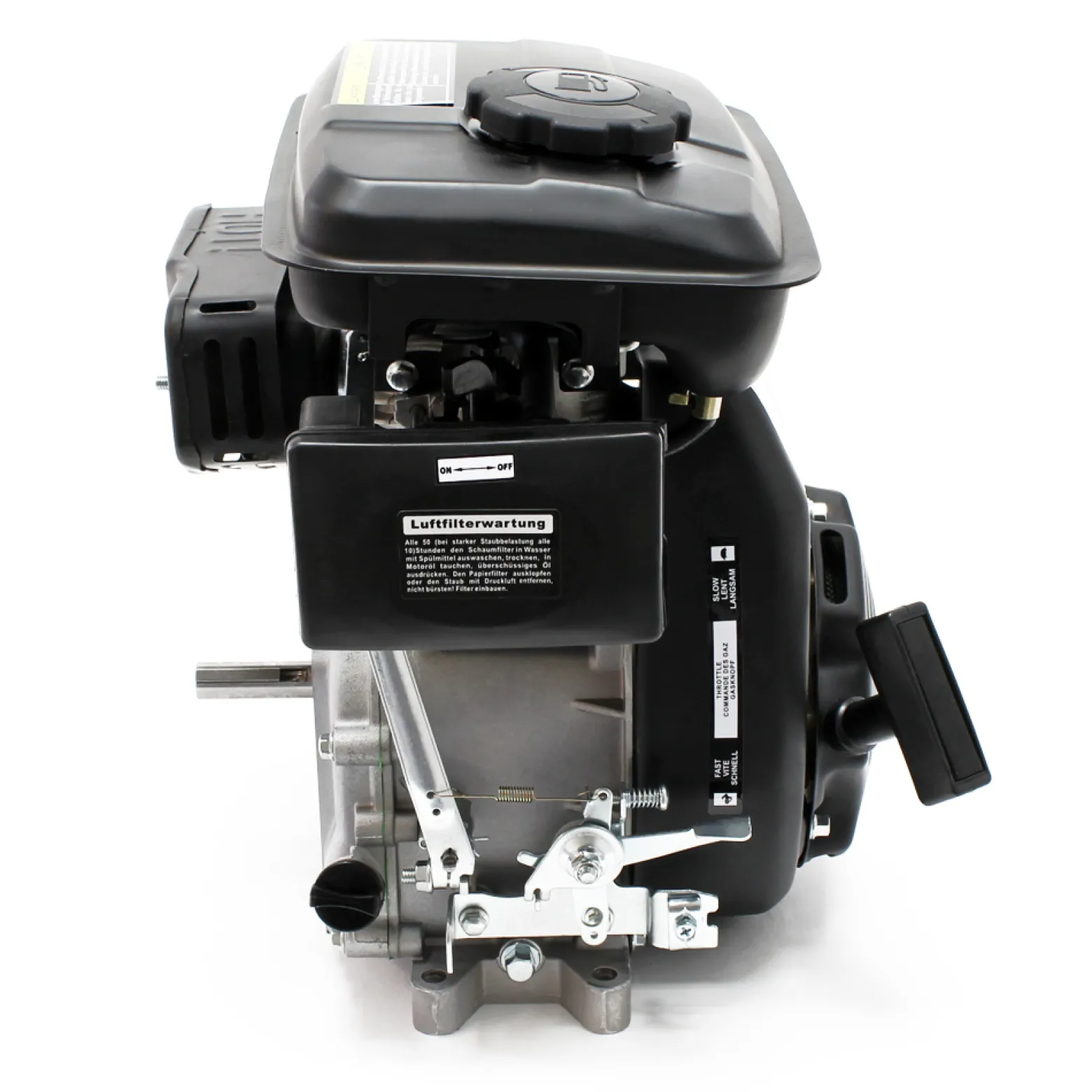 LIFAN 152 Handstart Benzinmotor mit 2,45 PS (1,8 kW) Einzylinder für Kleinmaschinen & Karts, luftgekühlter 4-Takt Motor mit 15 mm Kurbelwelle und OHV-Ventilsteuerung