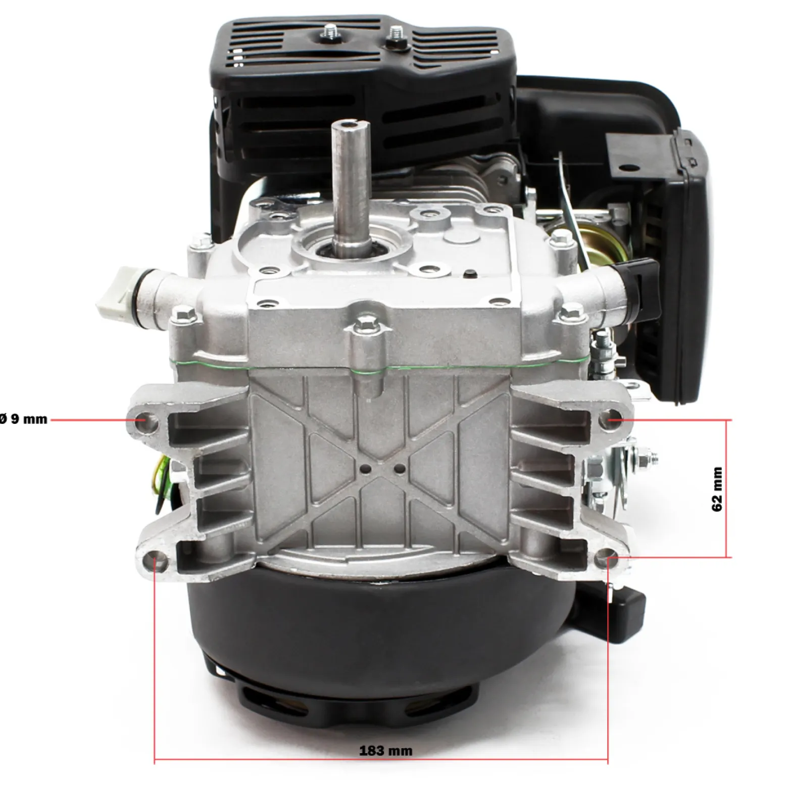 LIFAN 152 Handstart Benzinmotor mit 2,45 PS (1,8 kW) Einzylinder für Kleinmaschinen & Karts, luftgekühlter 4-Takt Motor mit 15 mm Kurbelwelle und OHV-Ventilsteuerung