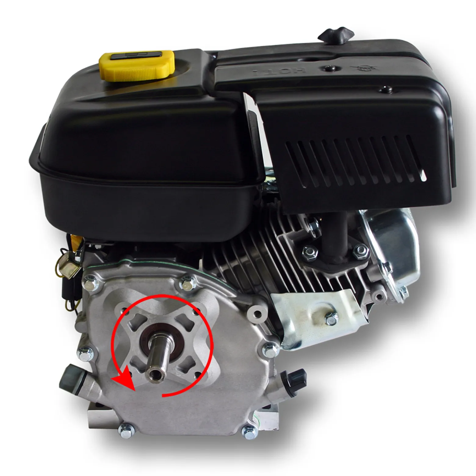LIFAN 168 Handstart Benzinmotor mit 6,5 PS Einzylinder für Kleinmaschinen & Karts, luftgekühlter 4-Takt Motor mit 20 mm Kurbelwelle, OHV-Ventilsteuerung & 196 cc Hubraum