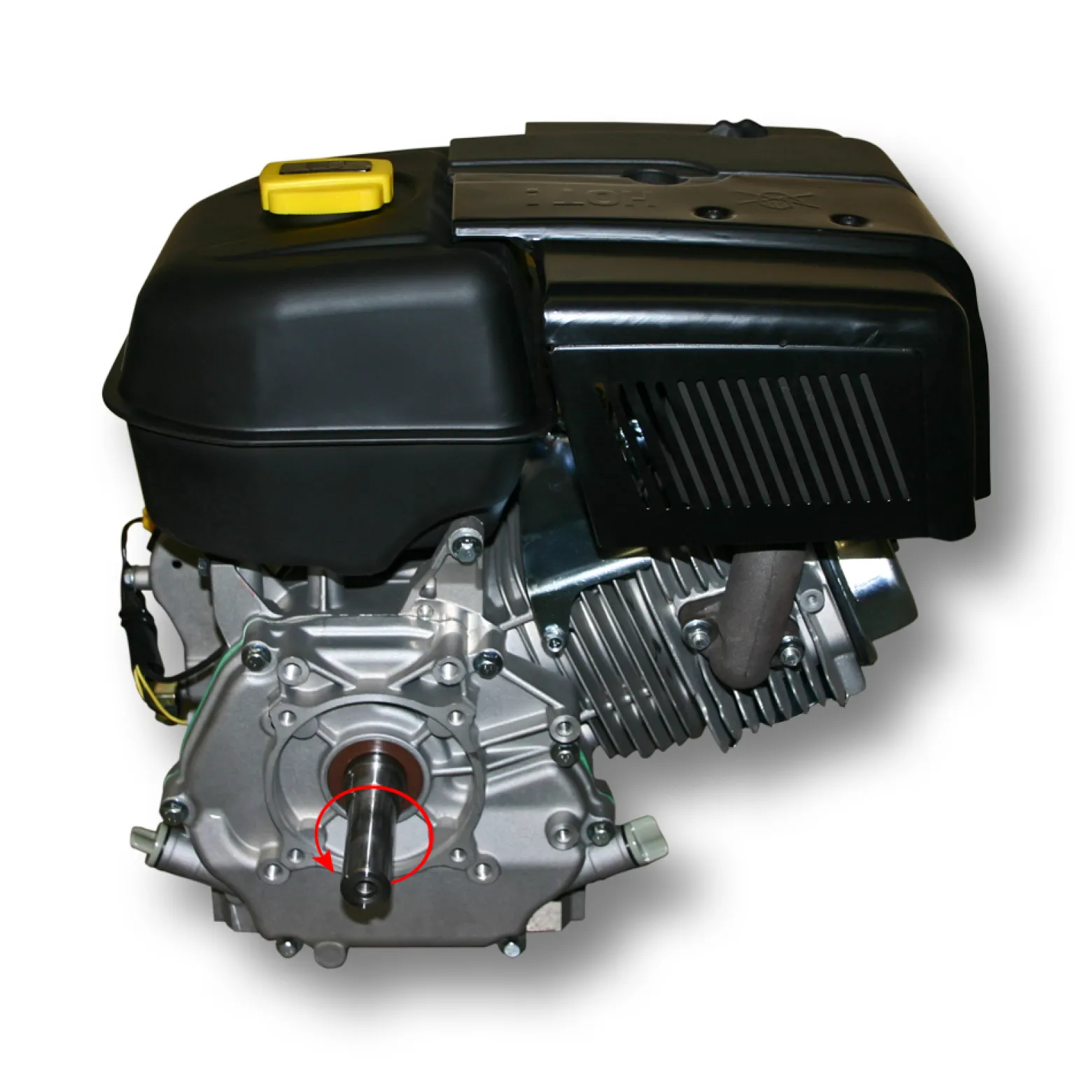 LIFAN 190 Handstart Benzinmotor mit 15 PS Einzylinder für Kleinmaschinen & Karts, luftgekühlter 4-Takt Motor mit 25,4 mm Kurbelwelle, OHV-Ventilsteuerung & 420 cc Hubraum