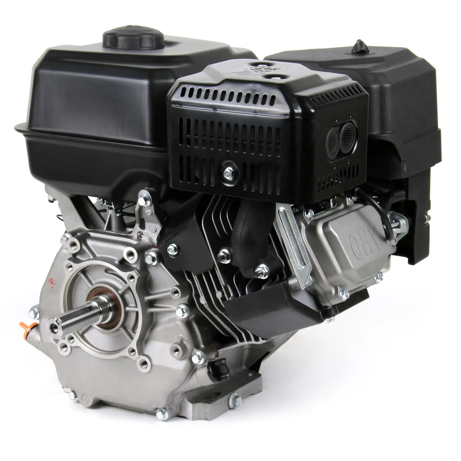 LIFAN KP460 Benzinmotor mit 15,6 PS Einzylinder für Rüttelplatten und Baumaschinen, luftgekühlter 4-Takt Motor mit 25 mm Kurbelwelle, OHV-Ventilsteuerung & 459 cc Hubraum