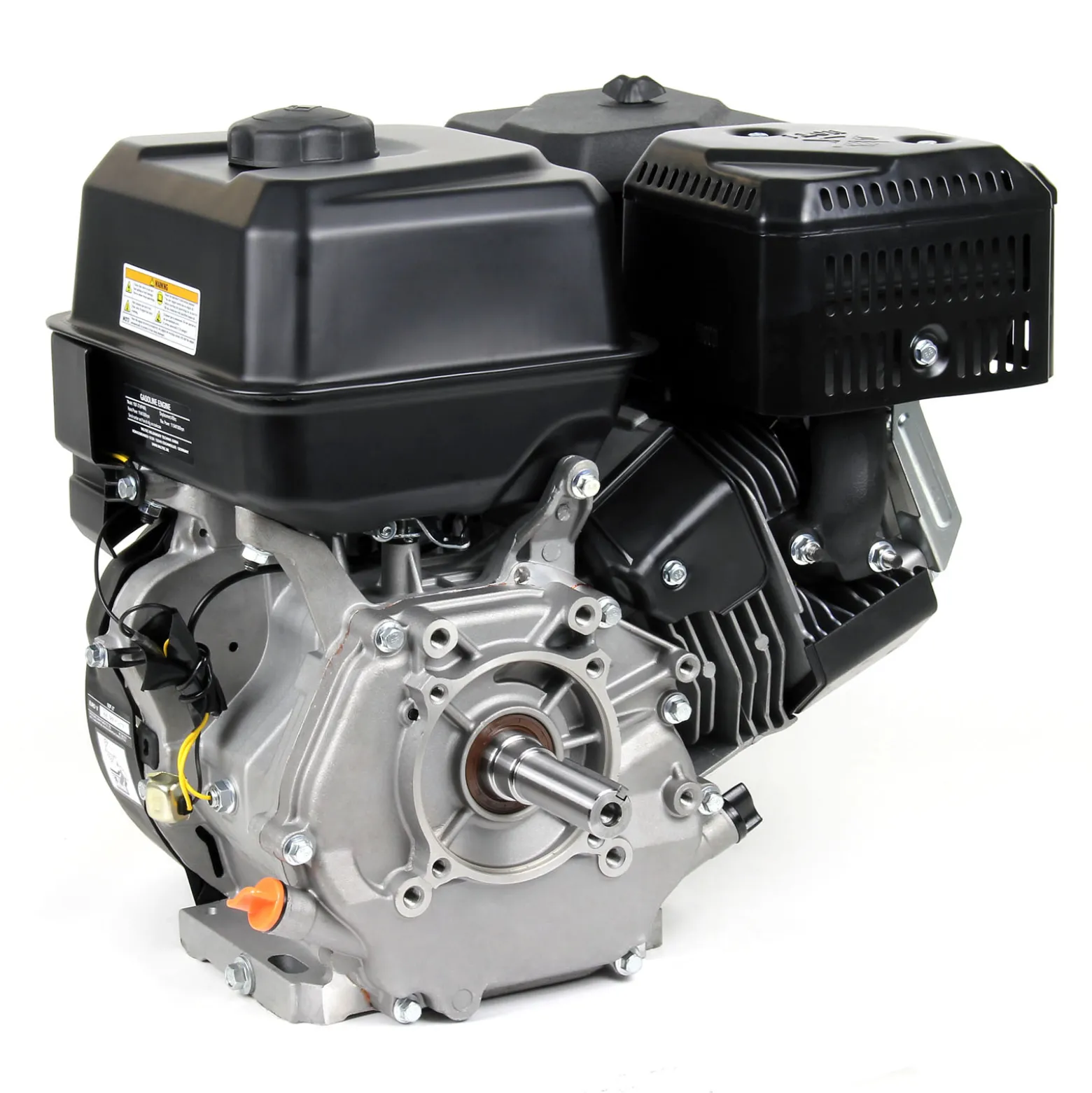 LIFAN KP460 Benzinmotor mit 15,6 PS Einzylinder für Rüttelplatten und Baumaschinen, luftgekühlter 4-Takt Motor mit 25,4 mm Kurbelwelle, OHV-Ventilsteuerung & 459 cc Hubraum